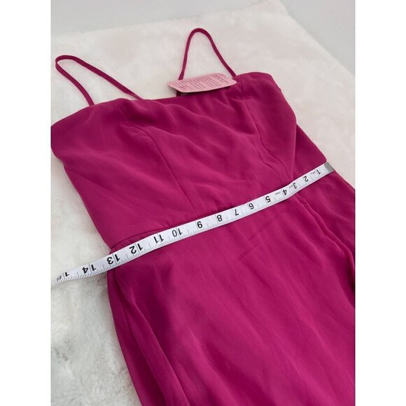 New AFTER SIX Size 2-R SCOOP NECK CONVERTIBLE TIE-STRAP MAXI DRESS W/FRONT SLIT - Picture 5 of 13